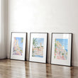 Best Wall Art For Living Room | Set of 3 Beach Decor Wall art Prints