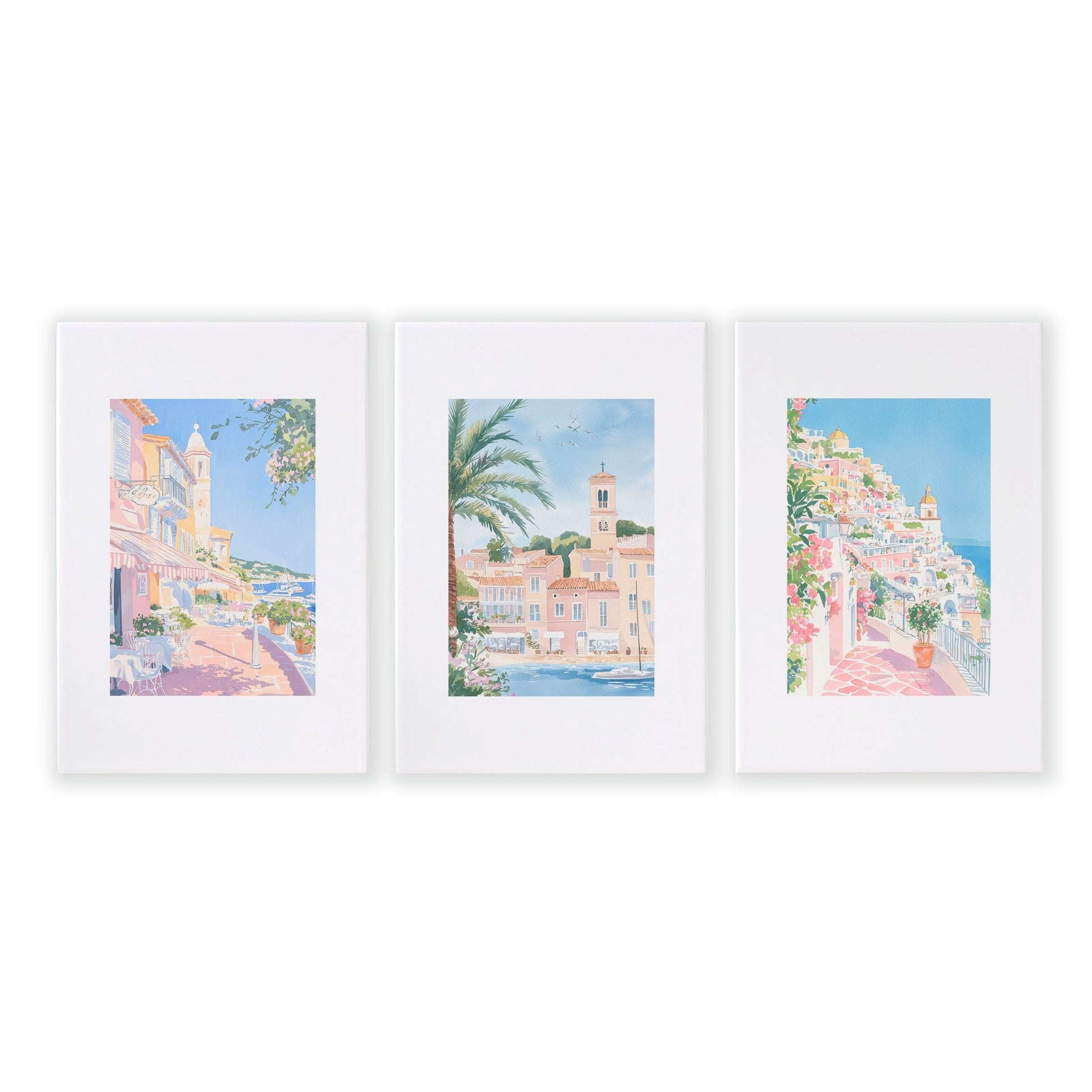 Best Wall Art For Living Room | Set of 3 Beach Decor Wall art Prints