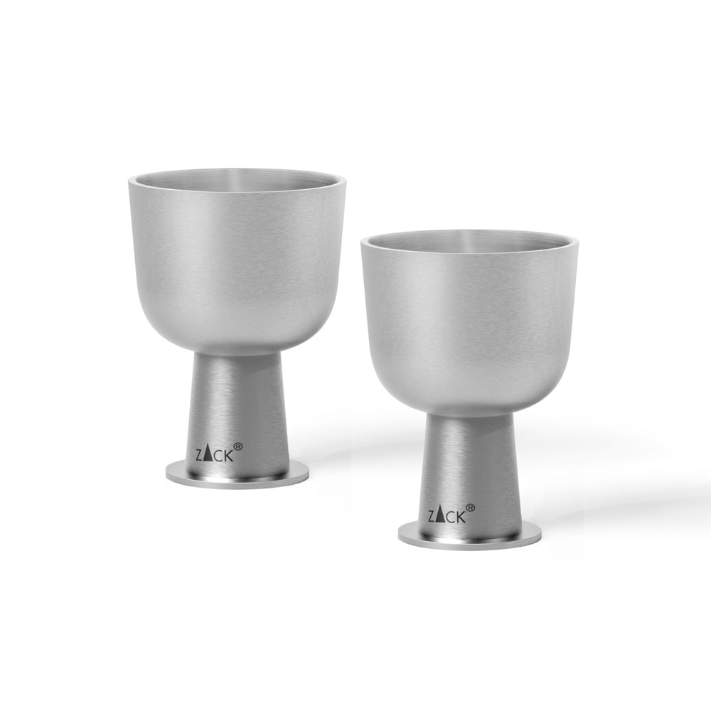 Bevo Premium Brushed Stainless Steel Egg Cup Set (2 Pieces)