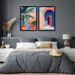 Big Framed Wall Art | Set of 2 Moroccan Inspired Wall art Prints