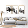 Big Painting for Living Room Japanese Ink Landscape wall art displayed on a wall in a styled room — view 11