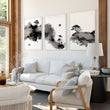Big Painting for Living Room Japanese Ink Landscape wall art displayed on a wall in a styled room — view 8