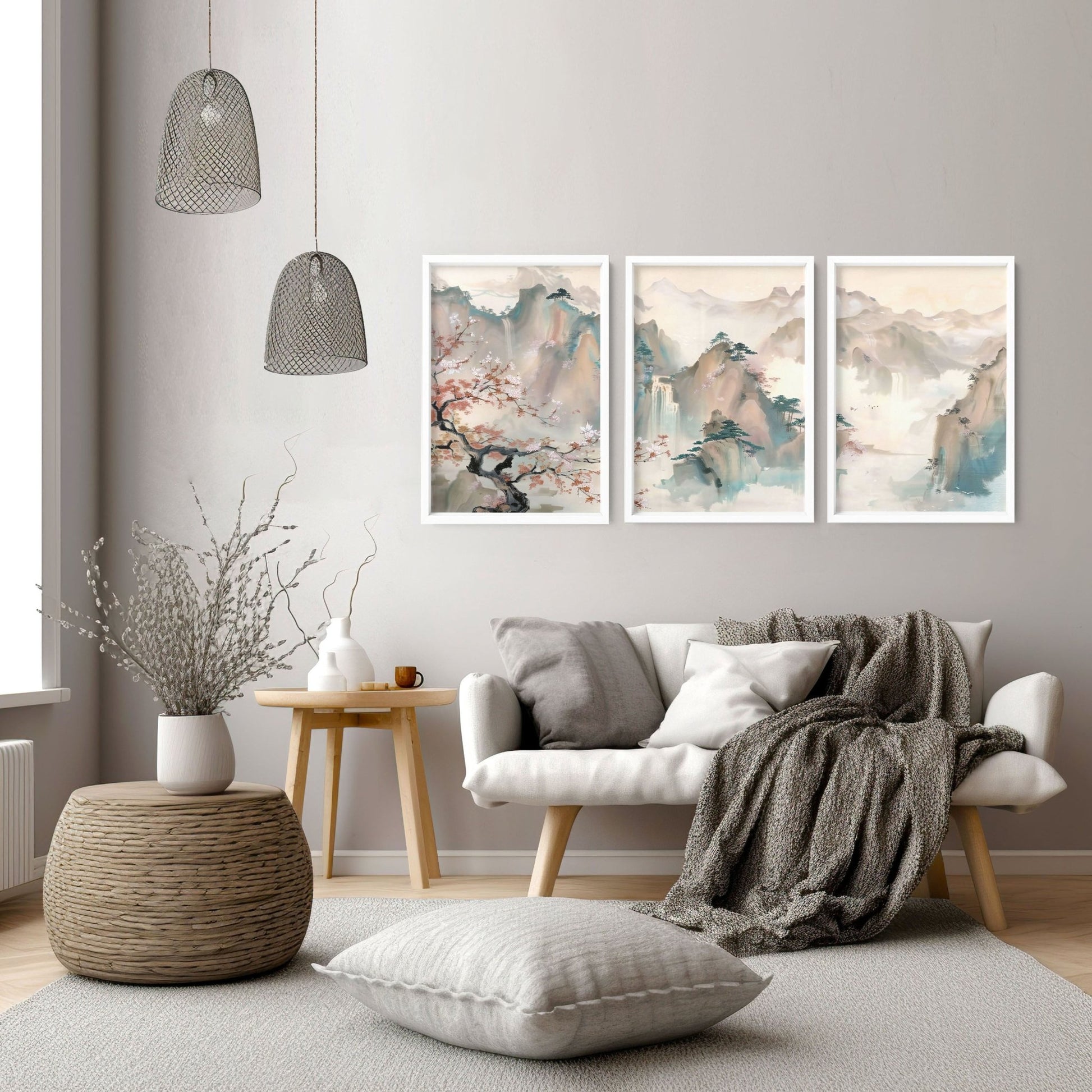 Big Picture For Living Room | Set of 3 wall art prints