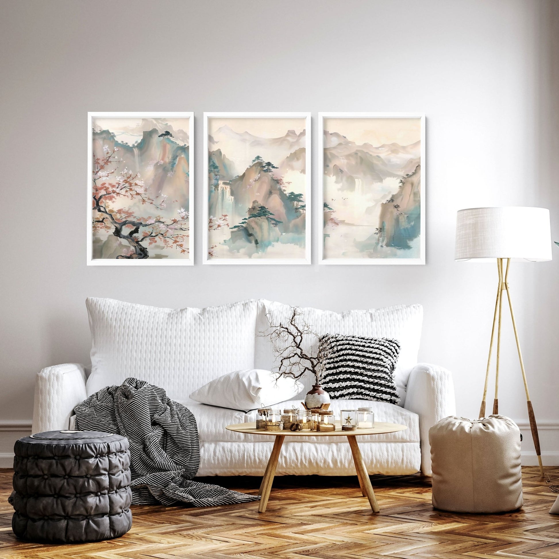 Big Picture For Living Room | Set of 3 wall art prints