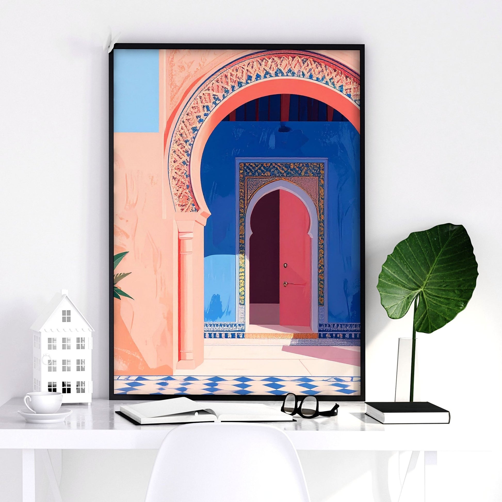 Big Prints For Walls | Set of 2 Moroccan Inspired Wall art Prints
