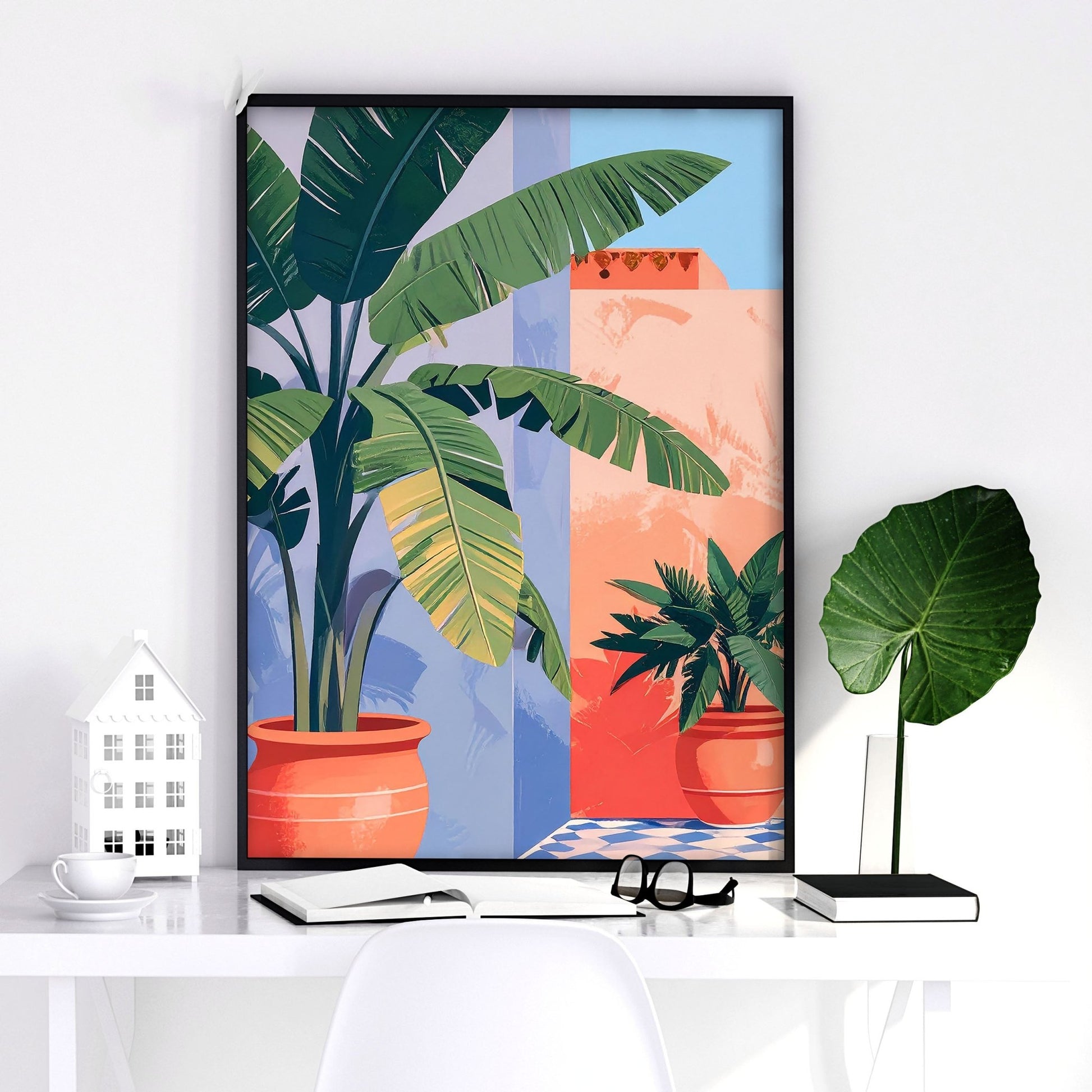 Big Prints For Walls | Set of 2 Moroccan Inspired Wall art Prints
