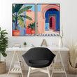 Big Prints For Walls | Set of 2 Moroccan Inspired Wall art Prints