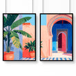 Big Prints For Walls | Set of 2 Moroccan Inspired Wall art Prints