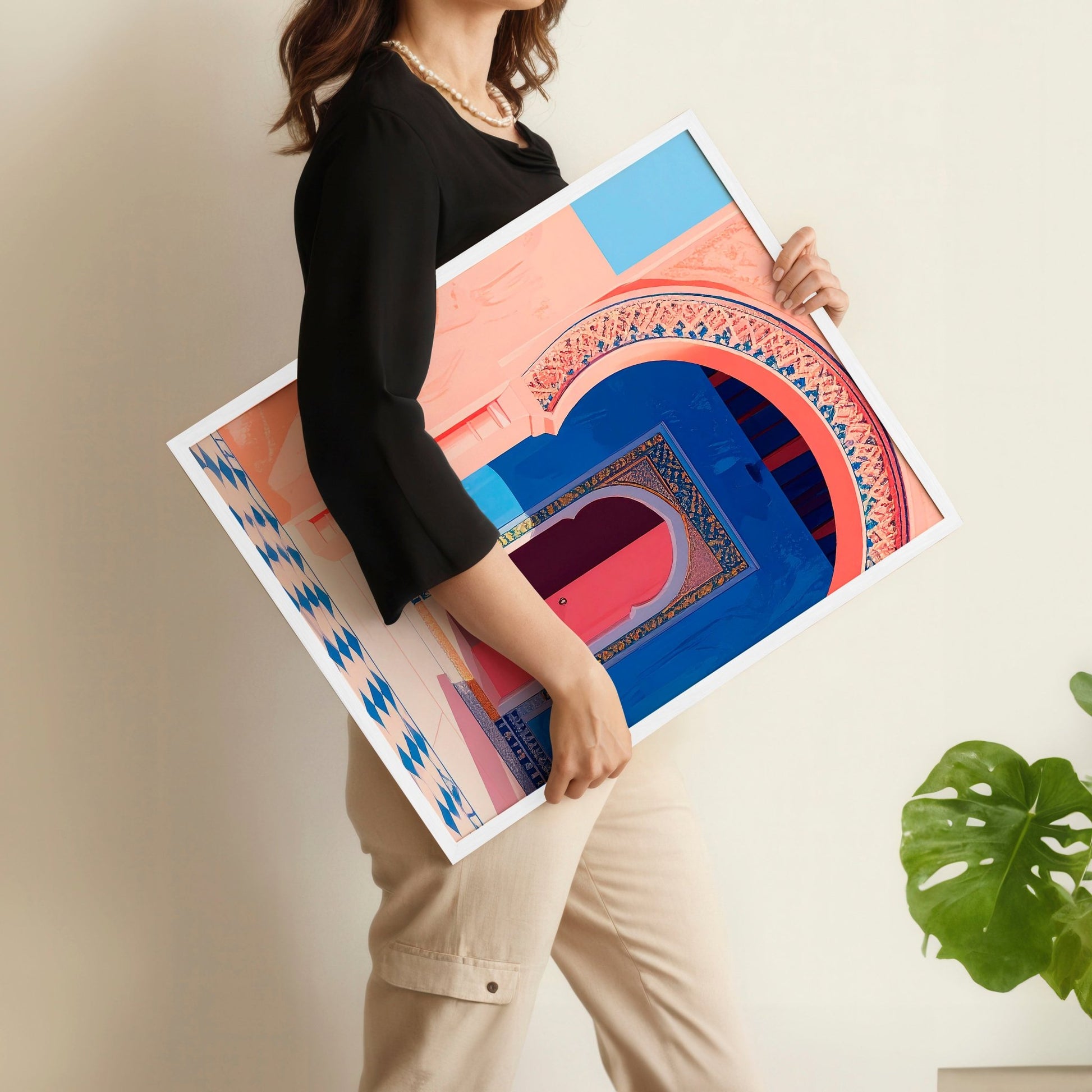 Big Prints For Walls | Set of 2 Moroccan Inspired Wall art Prints