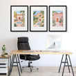Big Wall Frames | Set of 3 Beach Decor Wall art Prints