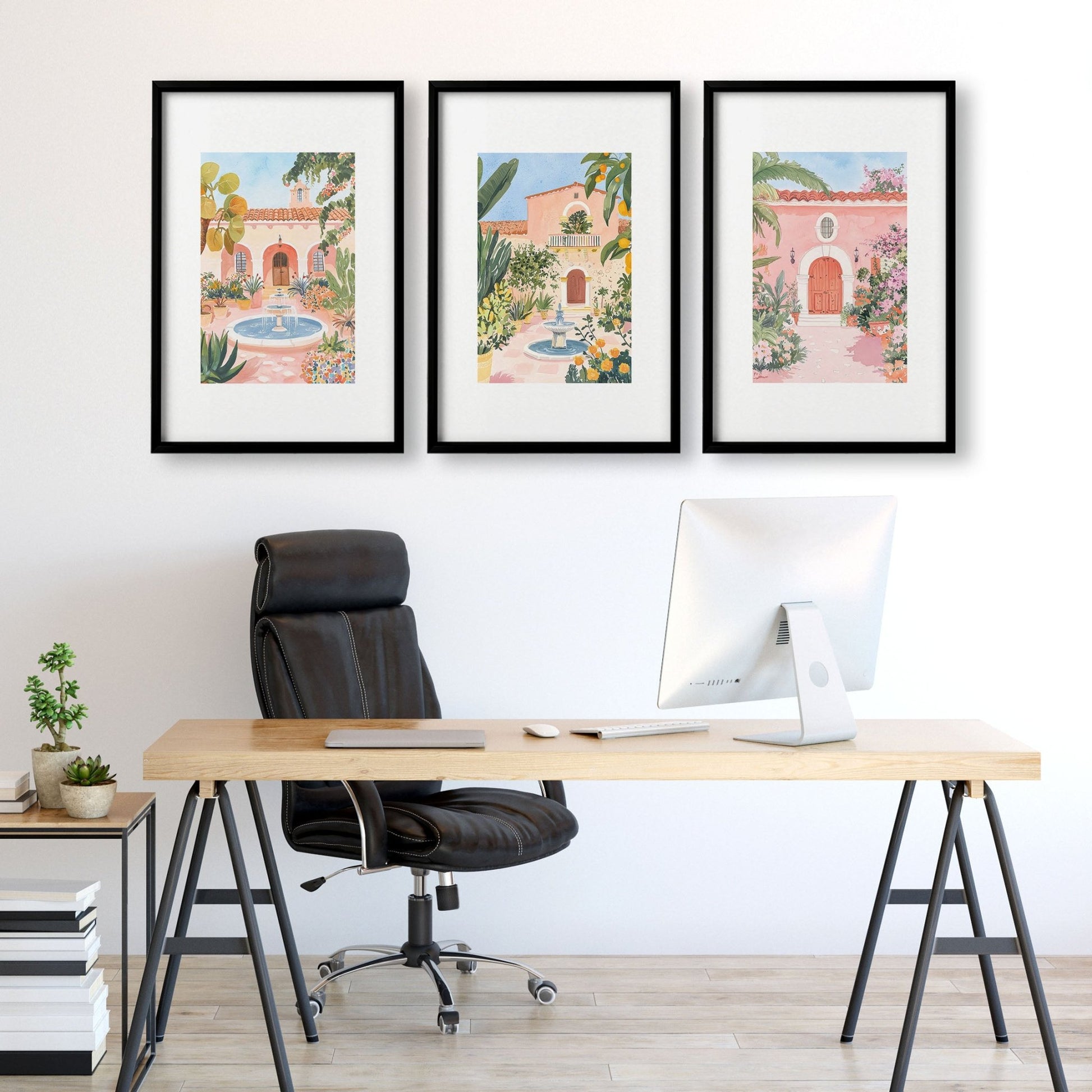 Big Wall Frames | Set of 3 Beach Decor Wall art Prints