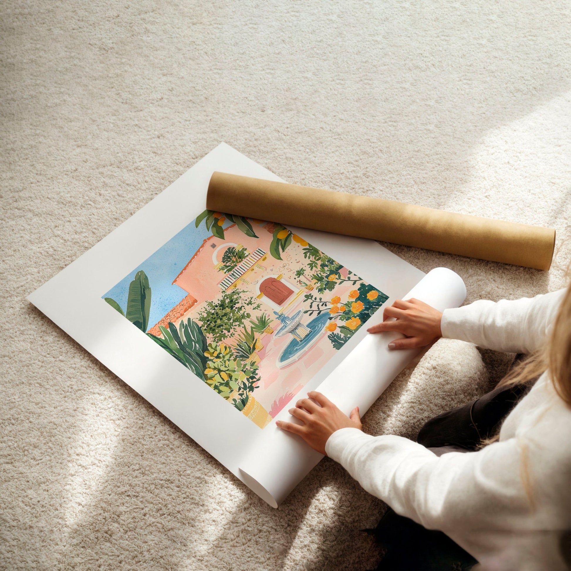 Big Wall Frames | Set of 3 Beach Decor Wall art Prints