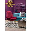 Billi Wine Velvet Lounge Chair