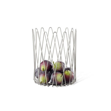 Bivio Premium Brushed Stainless Steel Fruit Basket