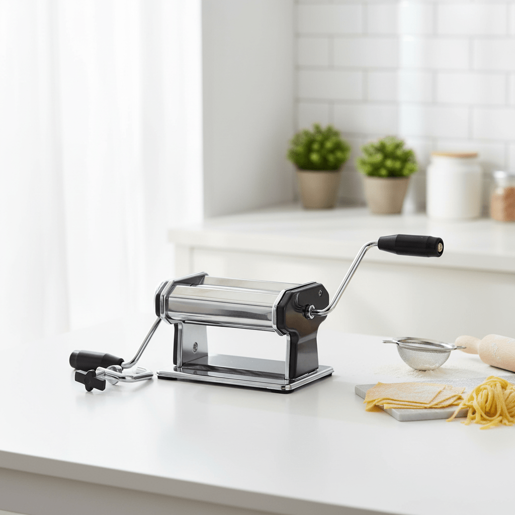 Black and Chrome Pasta Maker