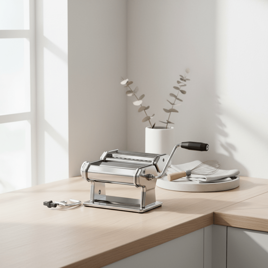 Black and Chrome Pasta Maker