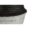 Black And Silver Small Seagrass Basket