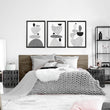 Black And White Poster Prints | Set of 3 wall art prints