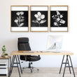 Black Framed Artwork Botanical Floral wall art displayed on a wall in a styled room — view 2