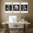 Black Framed Artwork Botanical Floral wall art displayed on a wall in a styled room — view 4