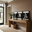 Black Framed Picture French Country Botanical Floral wall art displayed on a wall in a styled room — view 10