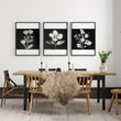Black Framed Wall Art French Country Botanical Floral wall art displayed on a wall in a styled room — view 5