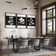 Black Framed Wall Art French Country Botanical Floral wall art displayed on a wall in a styled room — view 6