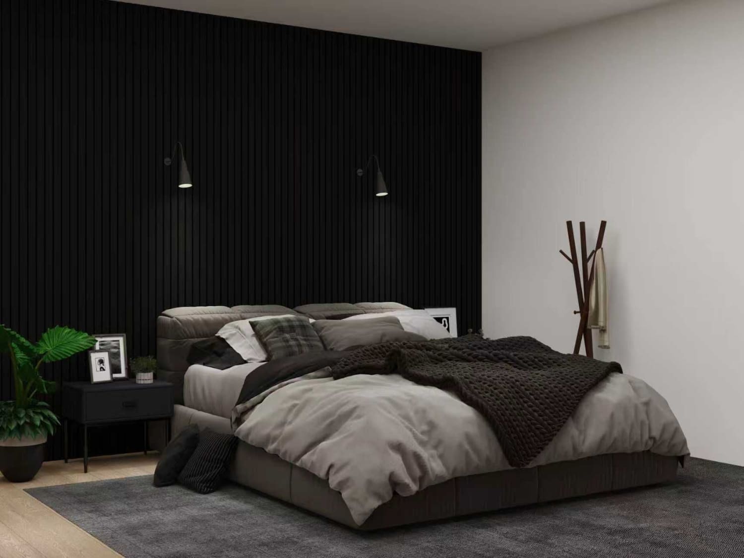 Black Oak Acoustic Wall Panels