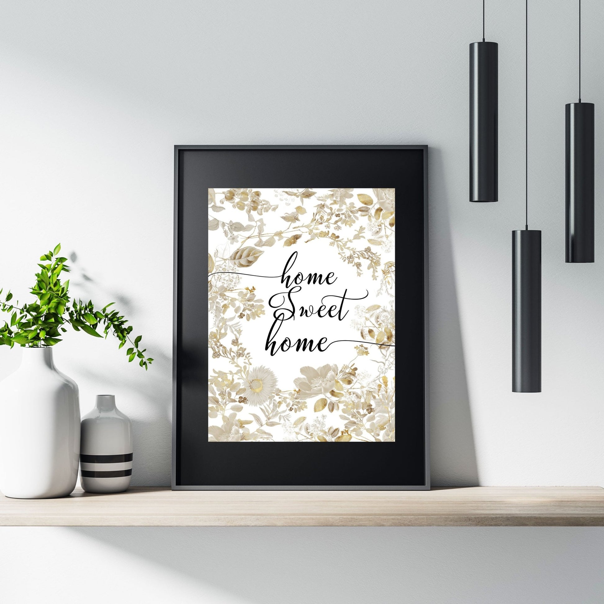 Black Picture frame Mount