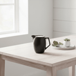 Black Text Milk Jug