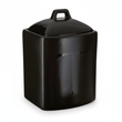 Black Text Tea Jar