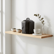 Black Text Tea Jar