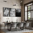 Black White Canvas wall art Forest & Winter Nature Photography Wall Art displayed on a wall in a styled room
