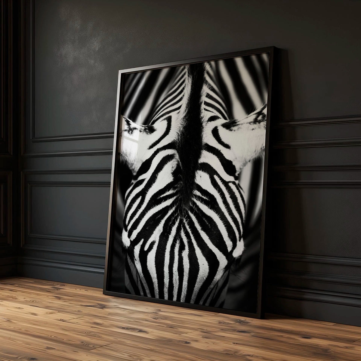Black White Photography wall art | African Wildlife Elephants Zebra Birds Wall Art — piece 3 of 3 in the set