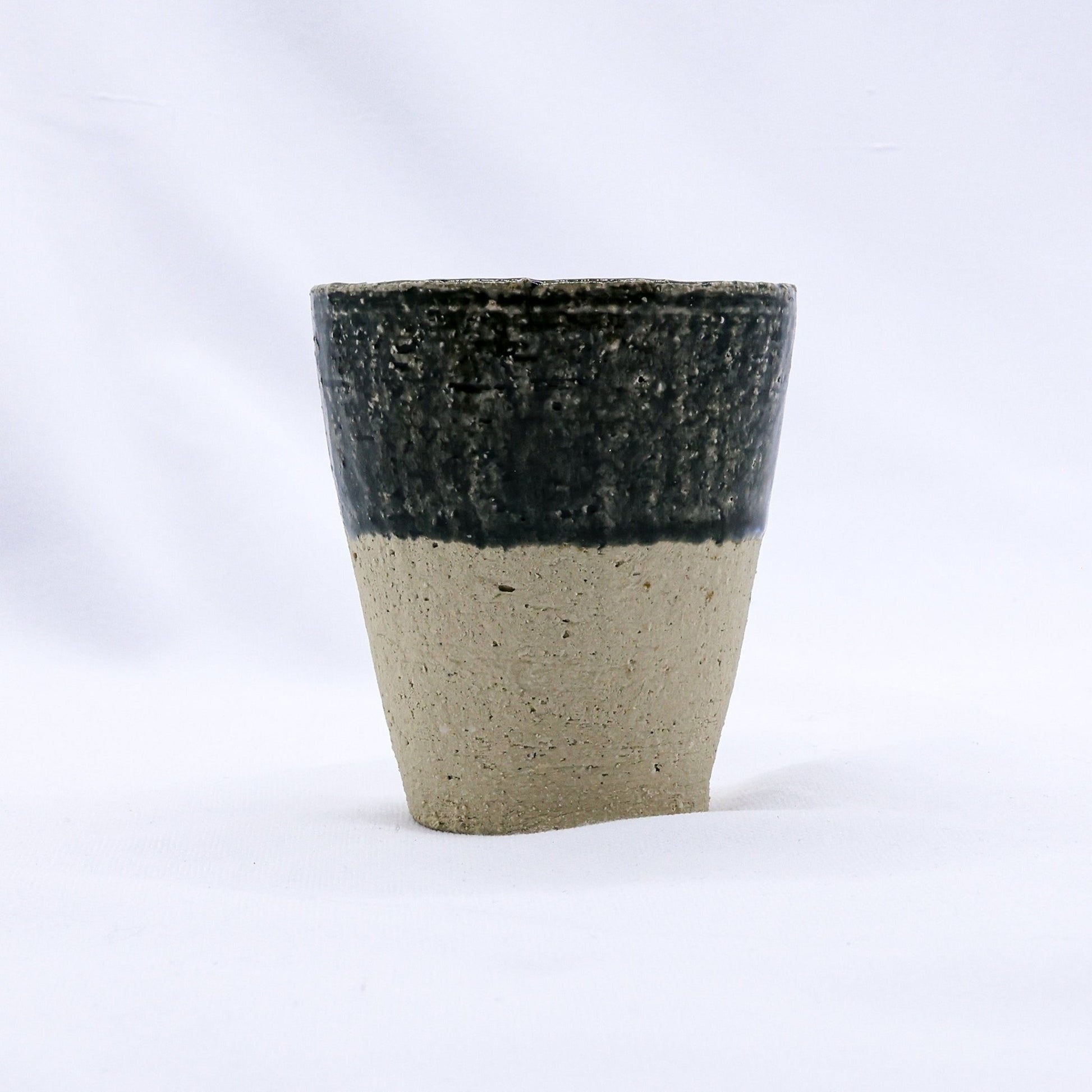 Blunero Quadra Milled Stoneware Tall Handmade Ceramic Cup