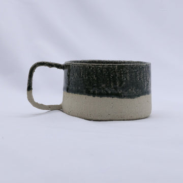 Bluverde Grande Handmade Milled Stoneware Big Ceramic Mug