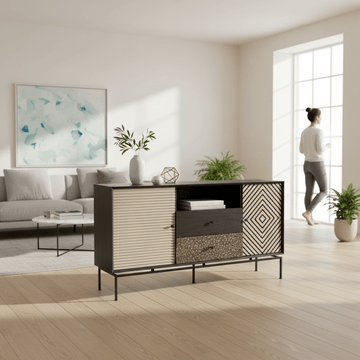 Boho 2 Door 2 Drawer Sideboard