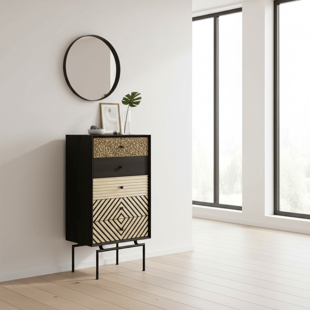 Boho 5 Drawer Cabinet