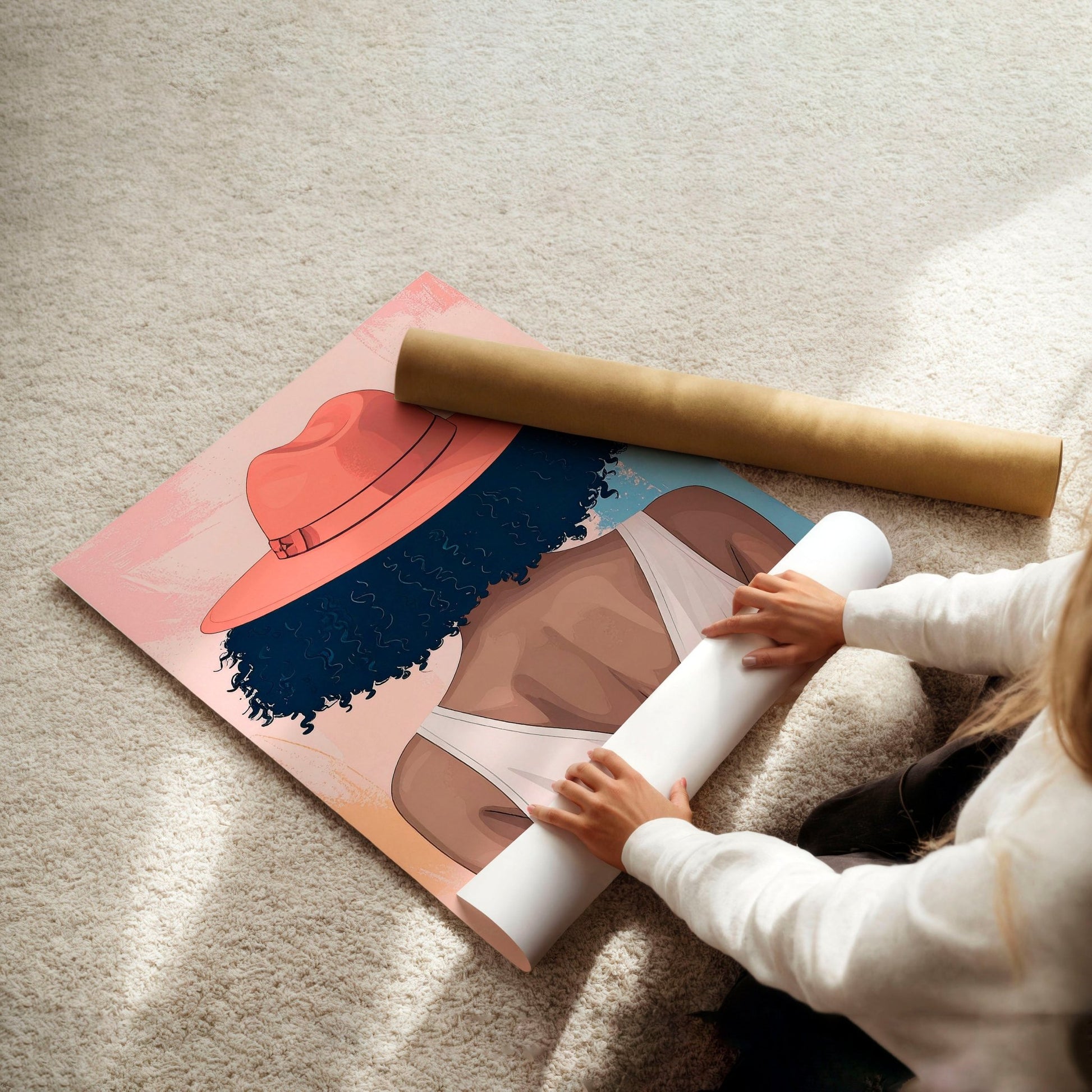 Boho Artwork | Set of 3 Boho Women Wall art Prints