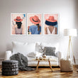 Boho Artwork | Set of 3 Boho Women Wall art Prints