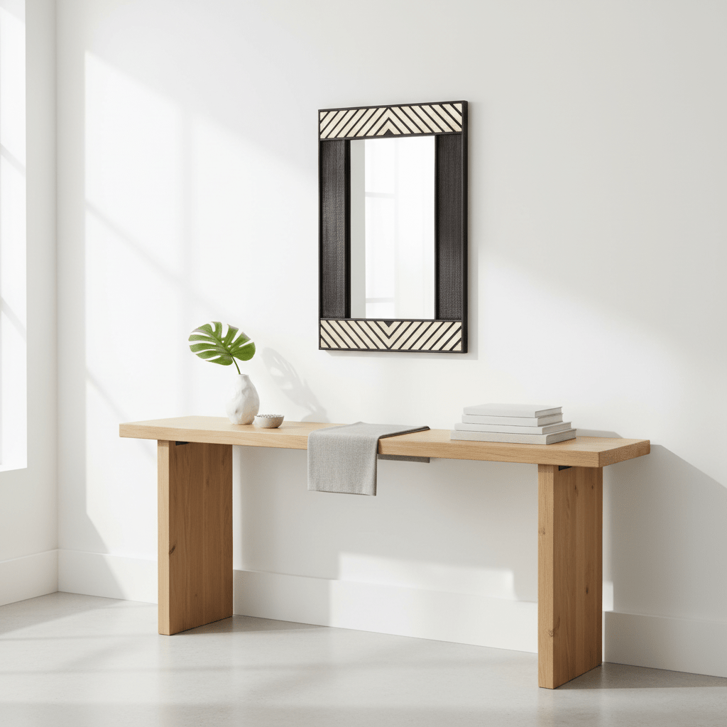 Boho Black Wall Mirror