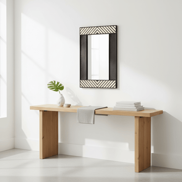 Boho Black Wall Mirror