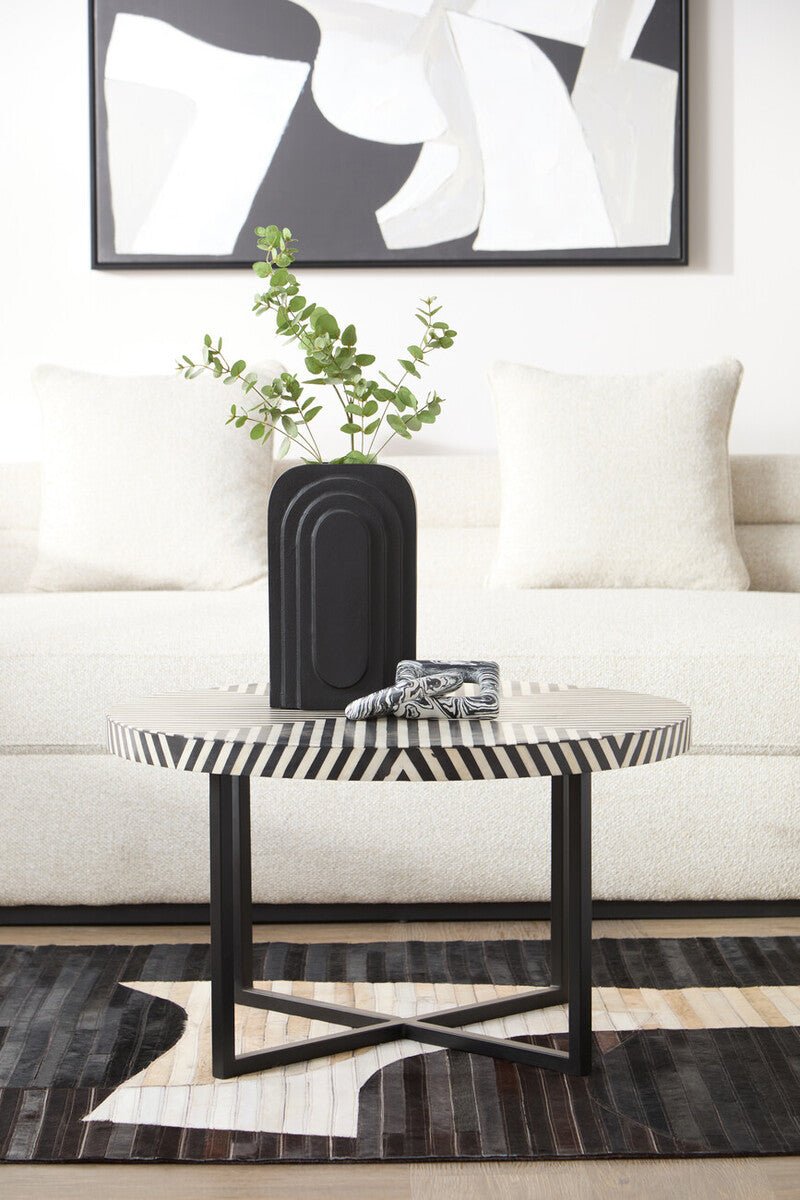 Boho Cross Base Coffee Table