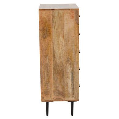 Boho Five Drawer Mango Wood Chest