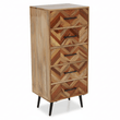 Boho Five Drawer Mango Wood Chest