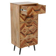 Boho Five Drawer Mango Wood Chest