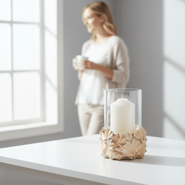 Boho Ginkgo Candle Holder