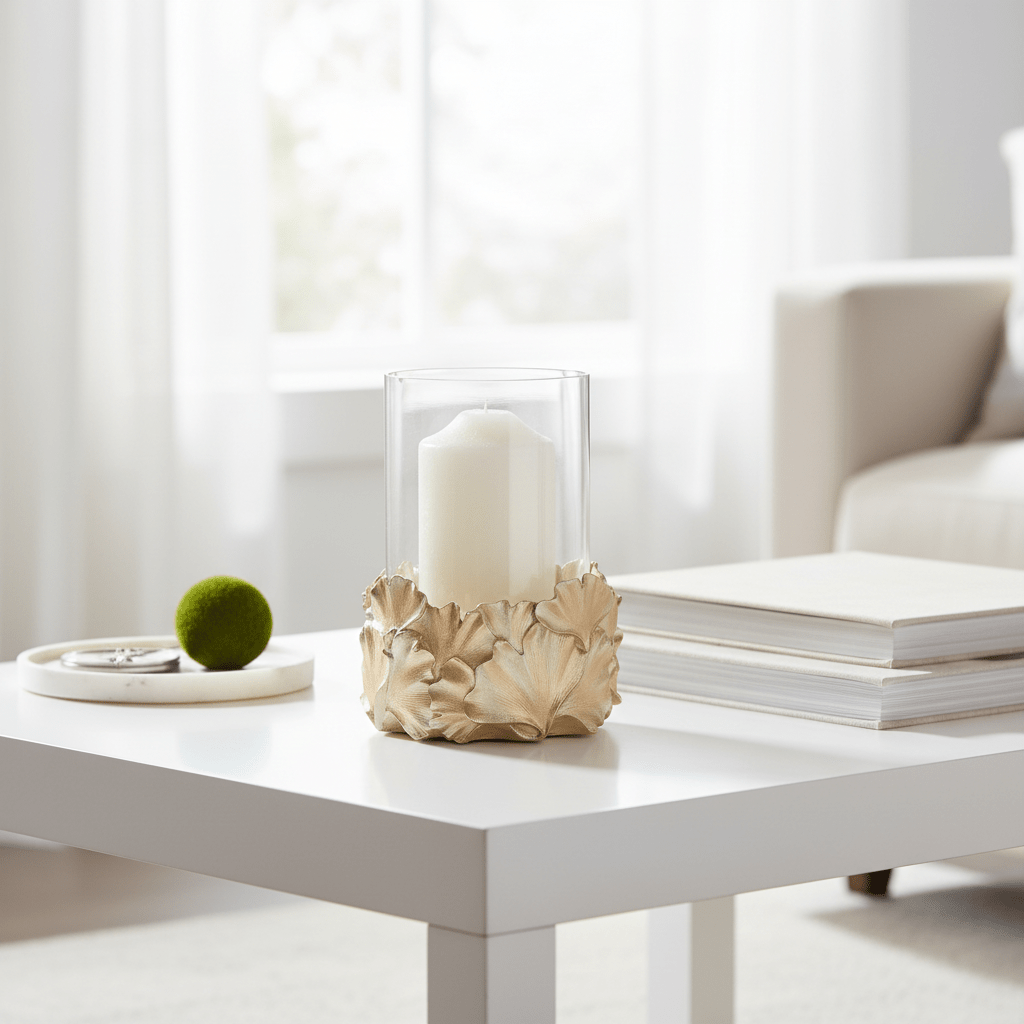 Boho Ginkgo Candle Holder
