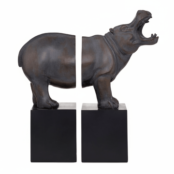 Boho Hippo Bookends