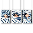 Boho Style Wall Decor | Set of 3 Boho Women Wall art Prints